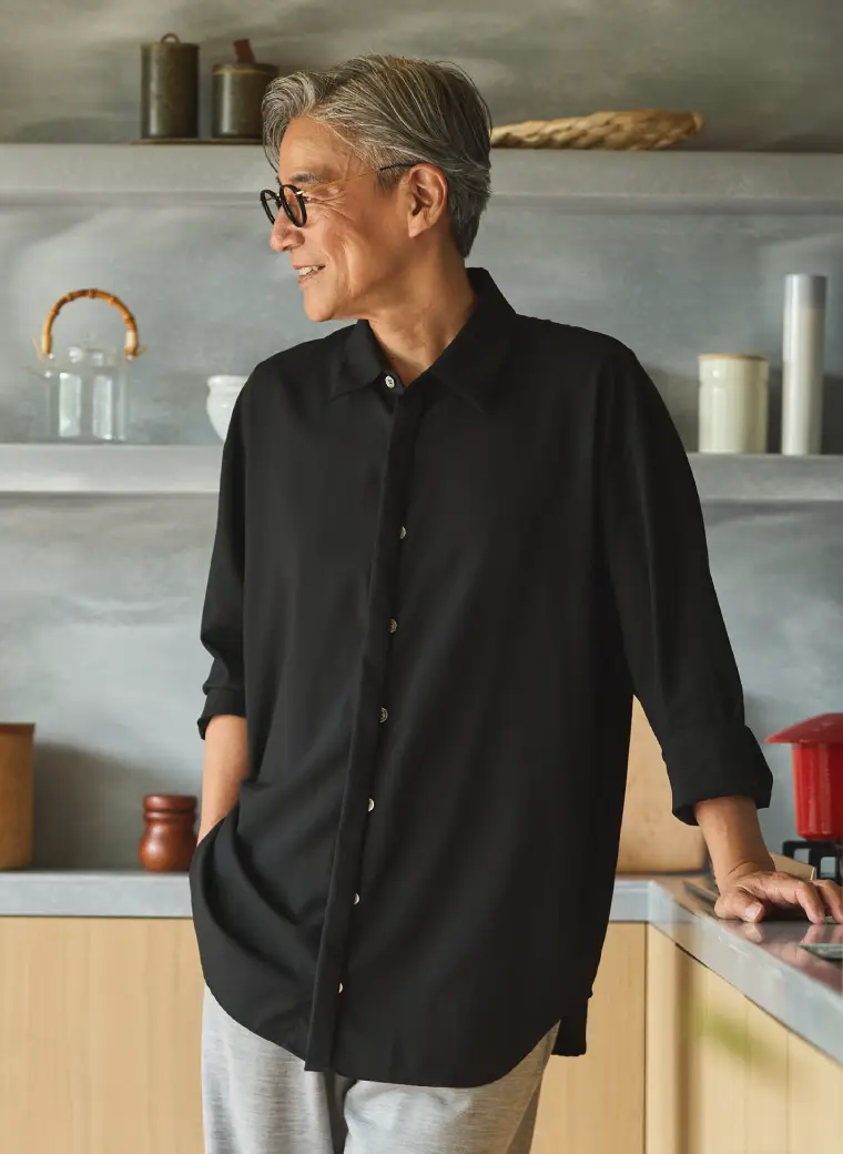 HALF BUTTON SHIRT