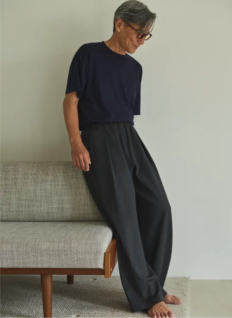 [NEW] WIDE TWILL PANTS