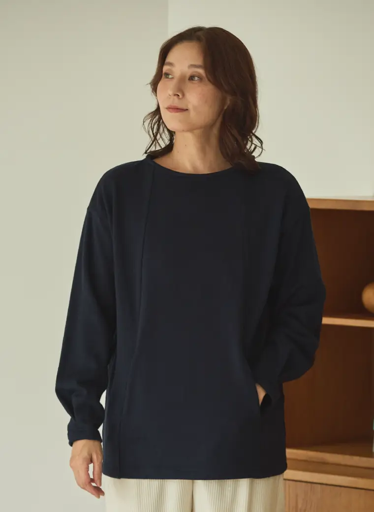 [NEW] BOAT NECK PULLOVER