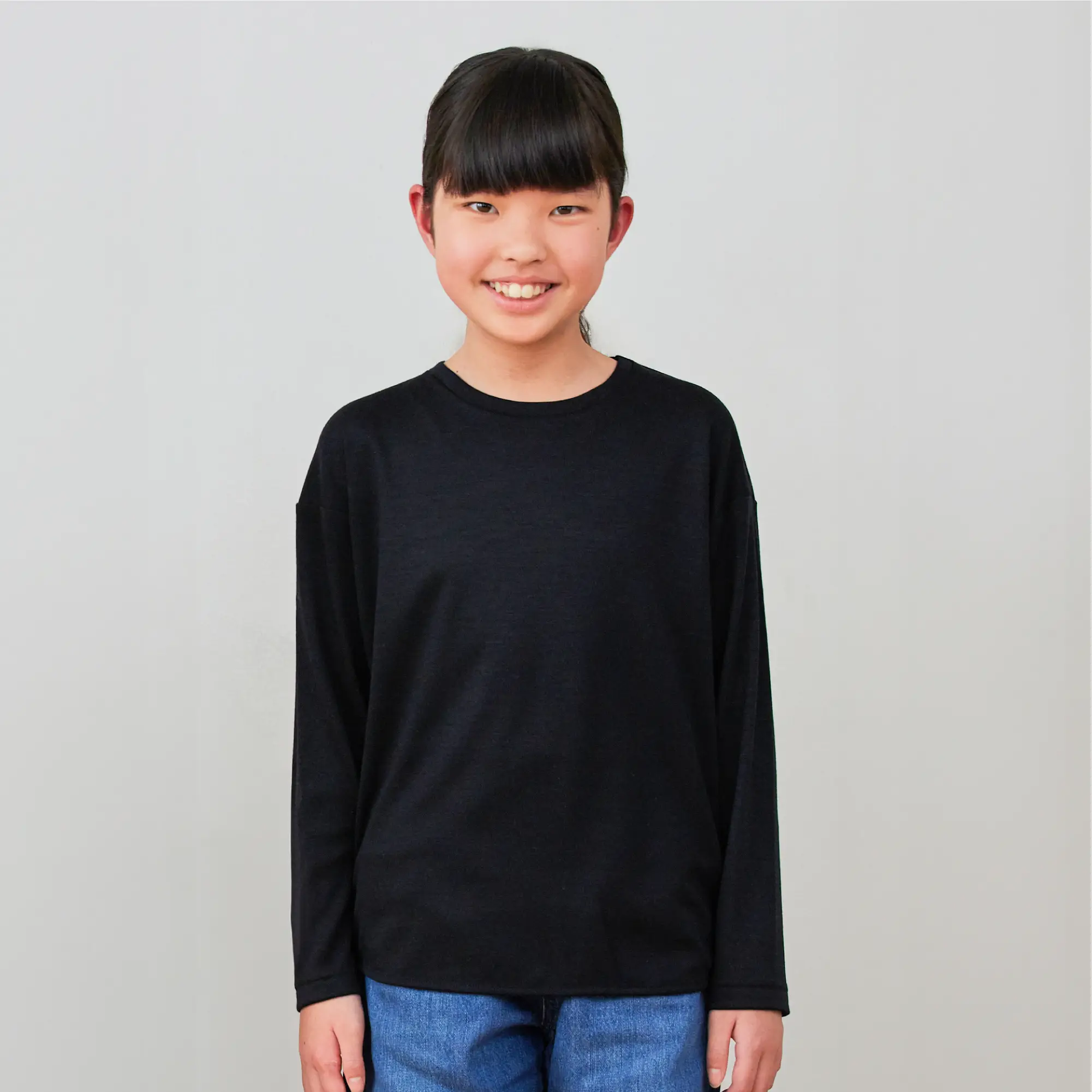 YUDANGI KIDs　ROUND HEM LONG T-SHIRT　ラウンドヘムロングTシャツ　6/29販売開始予定