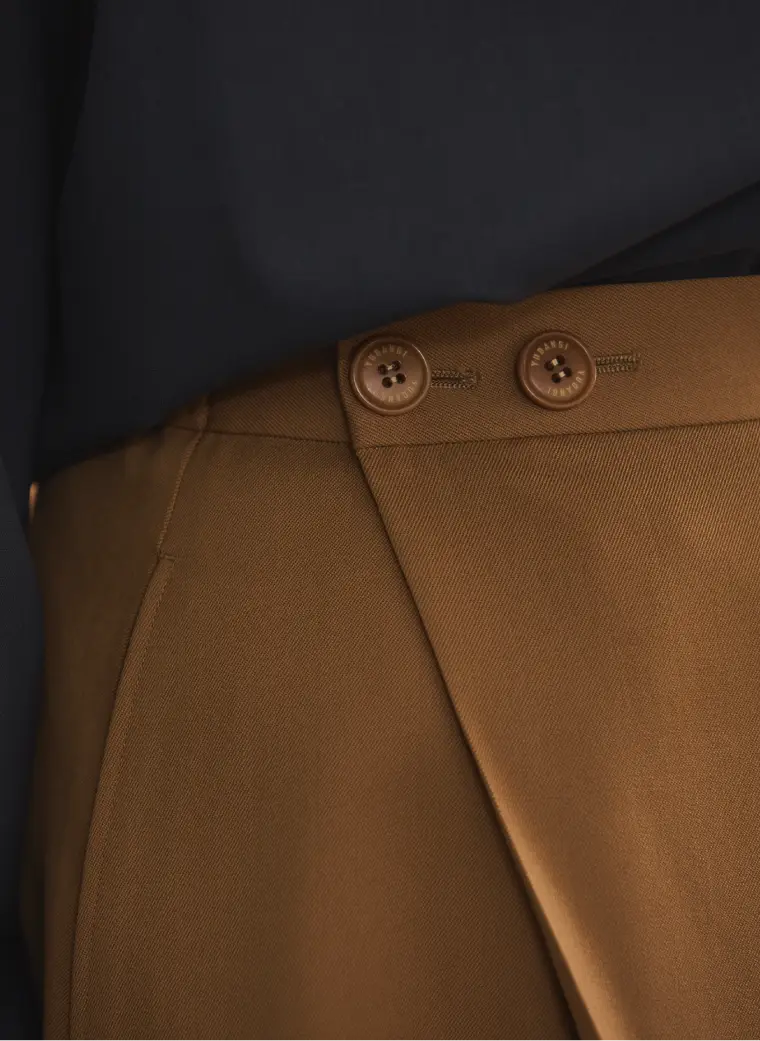 [NEW] ASYMMETRIC TWILL SKIRT