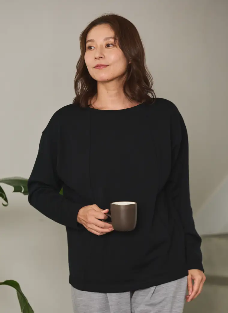 [NEW] BOAT NECK PULLOVER
