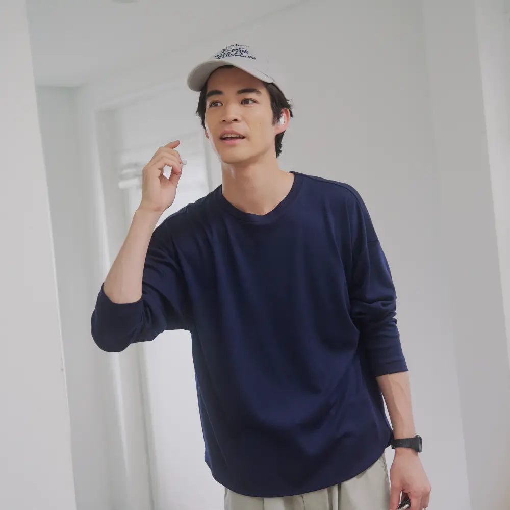 YUDANGI　ROUND HEM LONG T-SHIRT　ラウンドヘムロングTシャツ