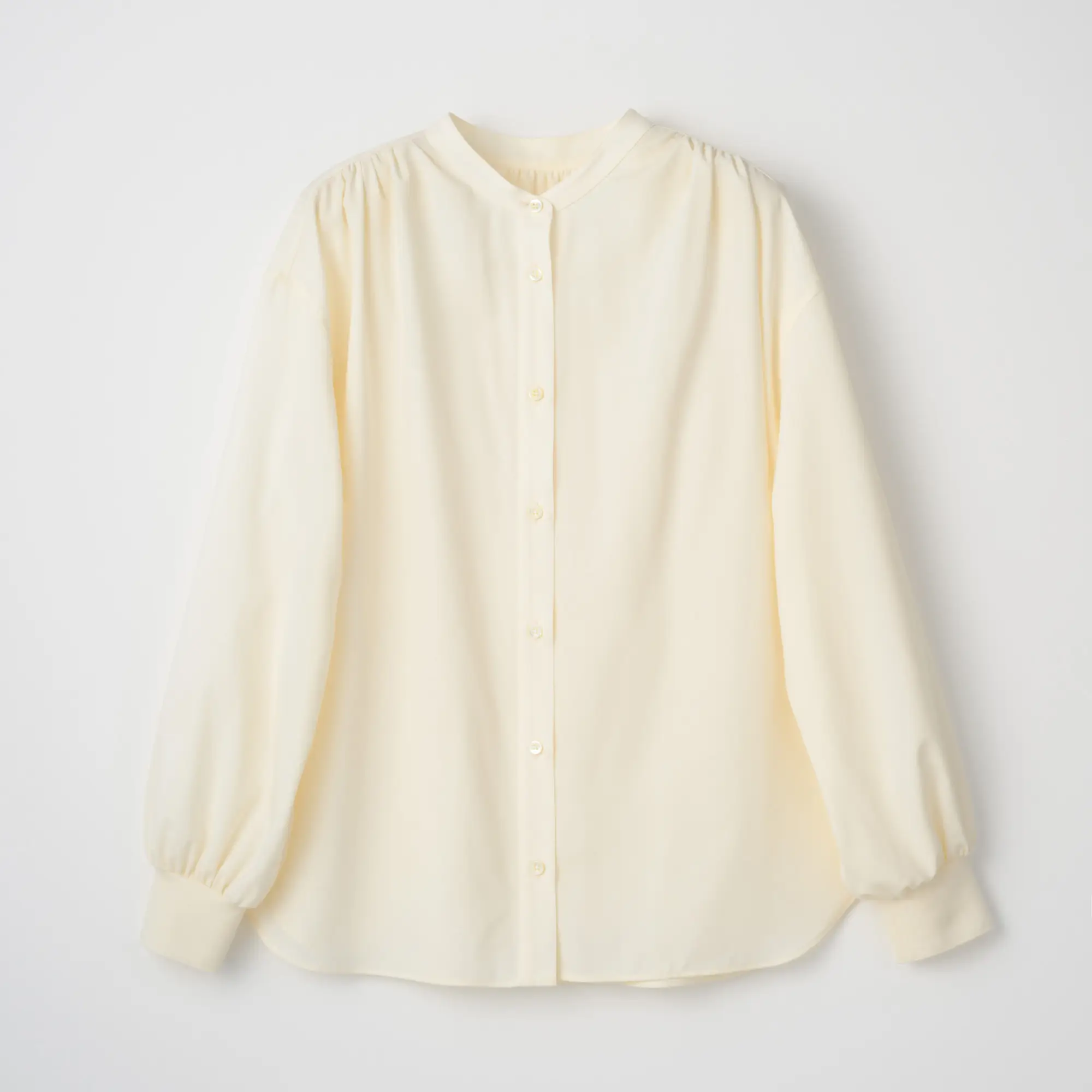 YUDANGI　GATHER SHIRT　 ギャザーシャツ