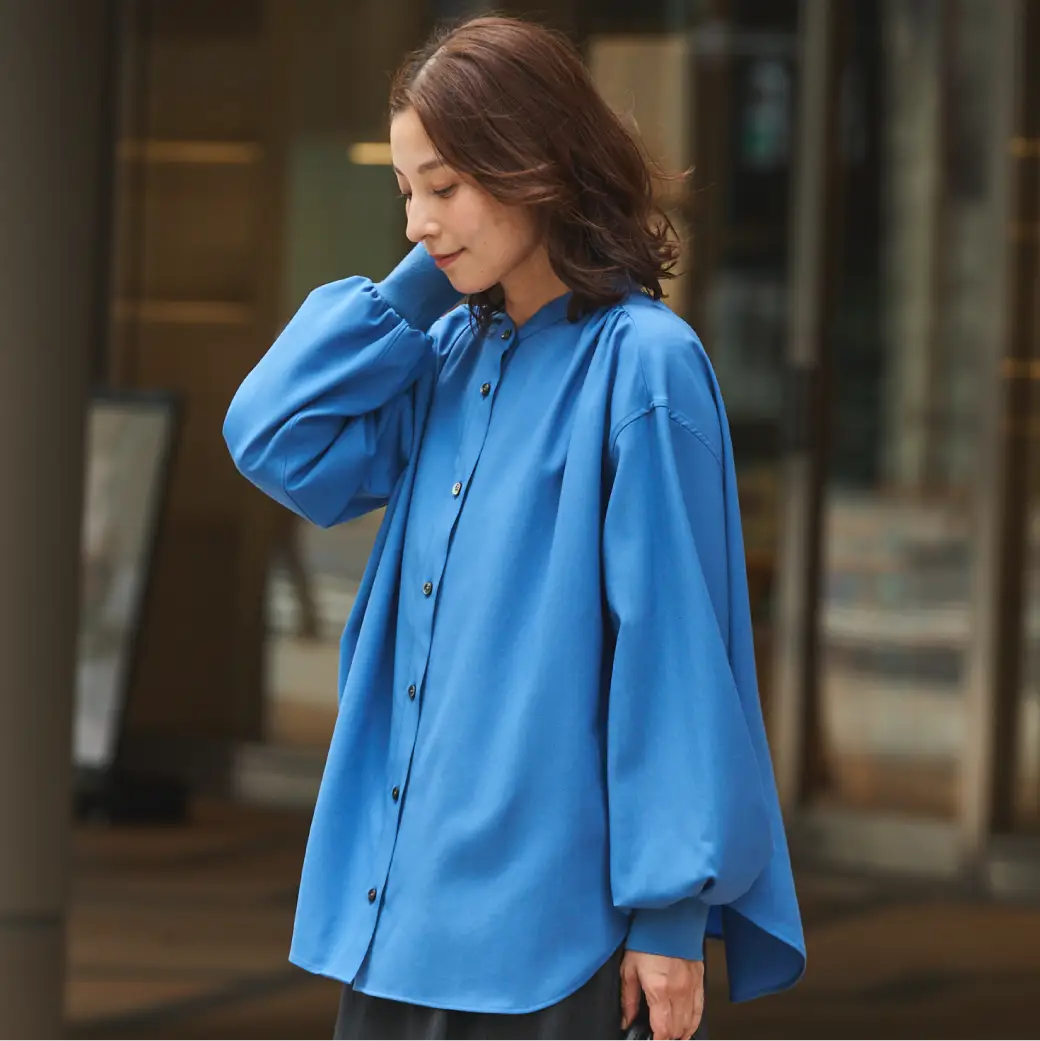 【10/21よりオンライン販売開始】YUDANGI GATHER SHIRT（MIDWEIGHT) /ギャザーシャツ（中厚手）
