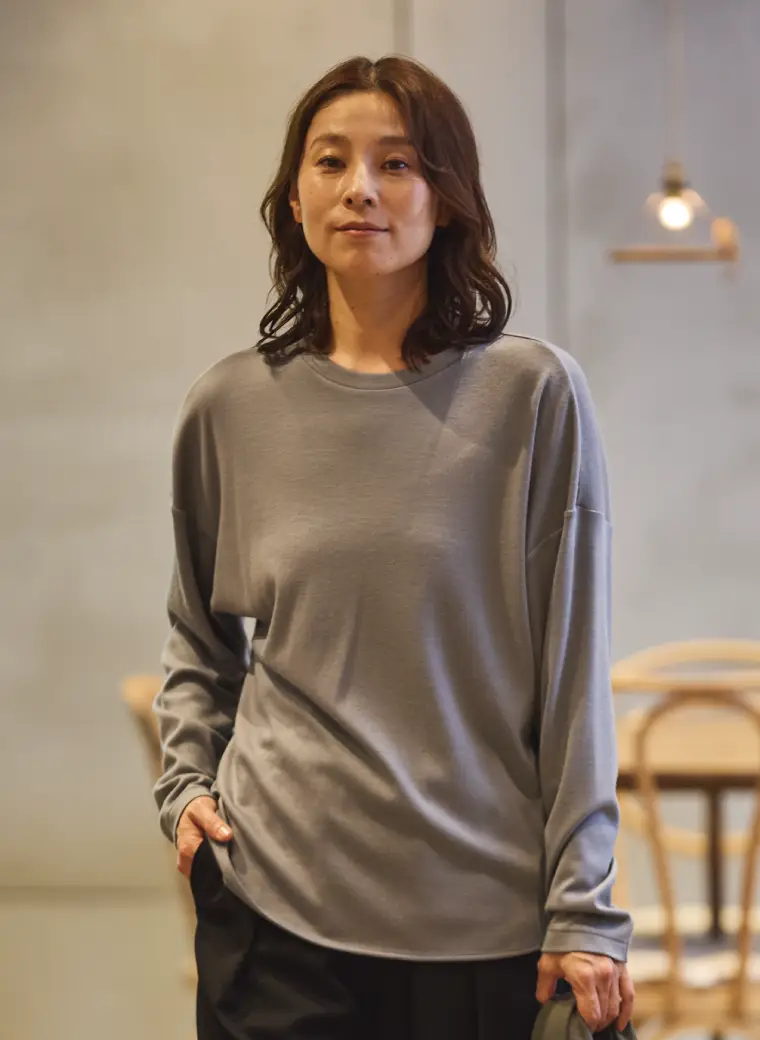 [NEW COLOR] ROUND HEM LONG T-SHIRT