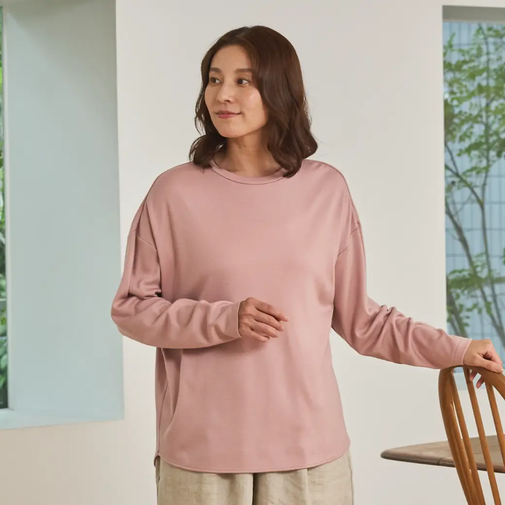 【10/21より新3色を追加】YUDANGI　ROUND HEM LONG T-SHIRT　ラウンドヘムロングTシャツ