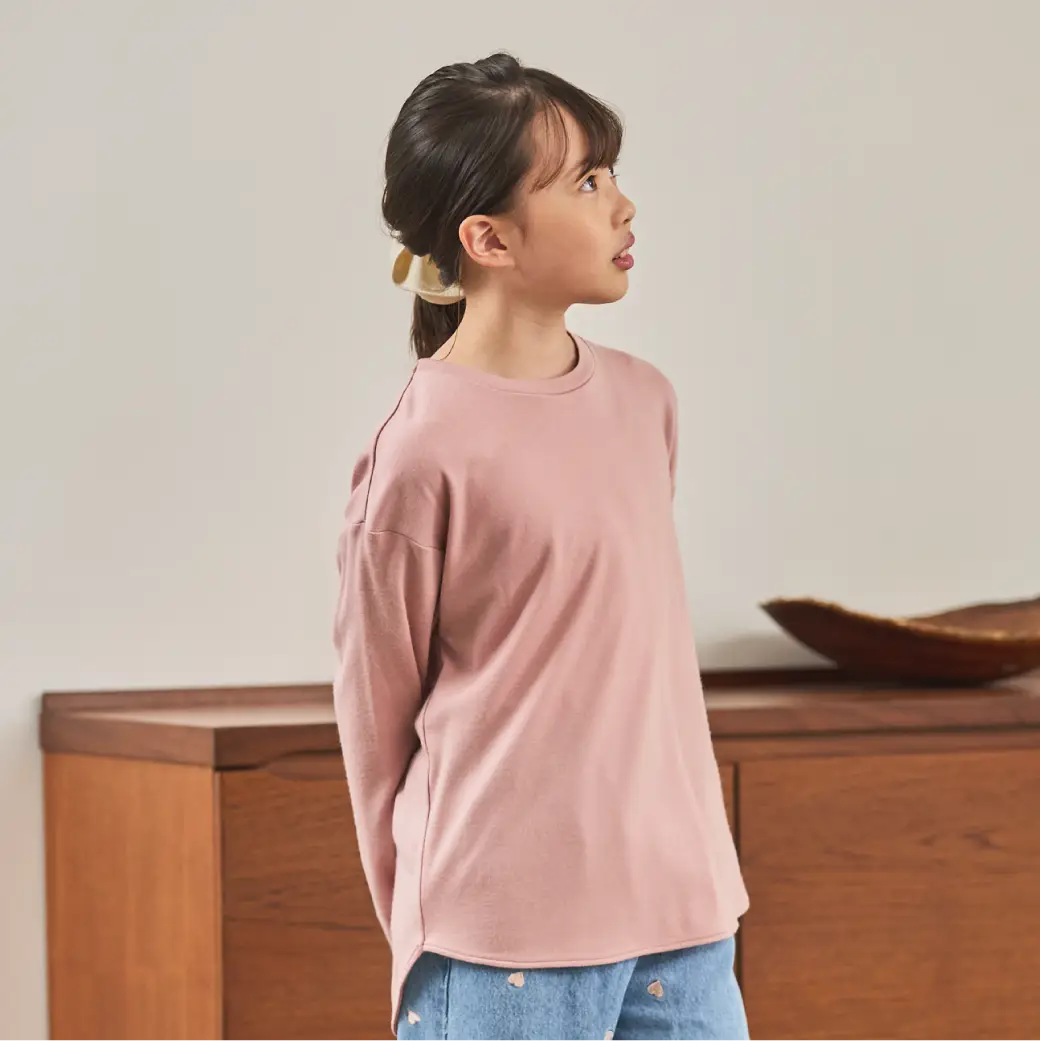 【NEW COLOR!】YUDANGI KIDs ROUND HEM LONG T-SHIRT/ラウンドヘムロングTシャツ