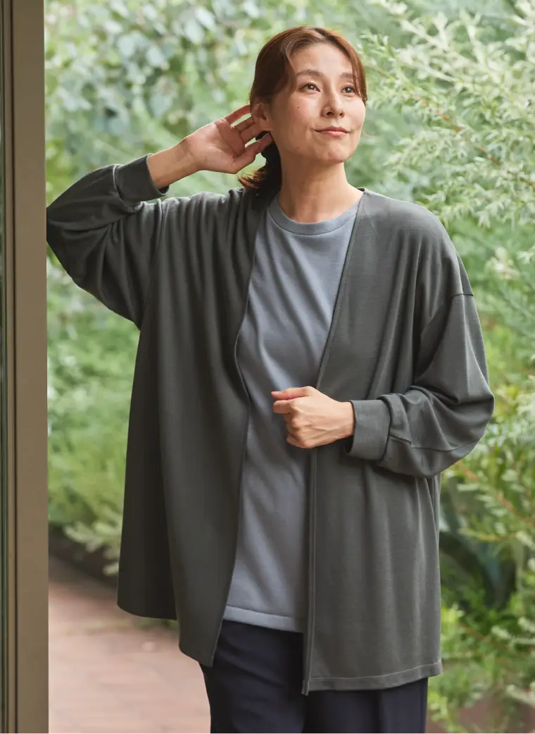 [NEW] OPEN FRONT CARDIGAN